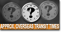 Kenton Expected Oveseas Transit Times